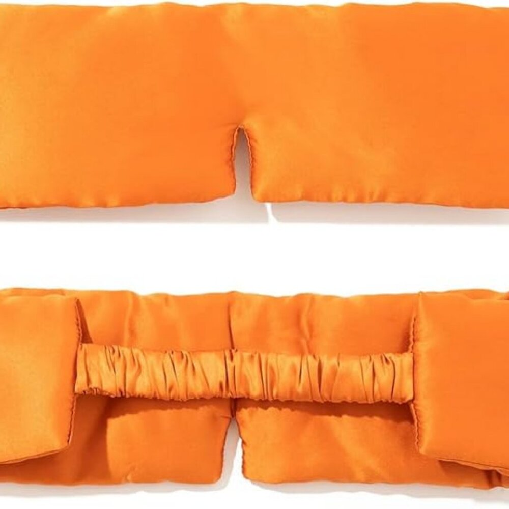 Playboy Silk Eye Mask for Comfortable Sleeping Eye Mask for Men and Women Rust